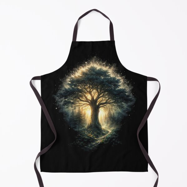 Item preview, Tree of Light Silhouette – Nature Energy Art designed and sold by RØNI AI.