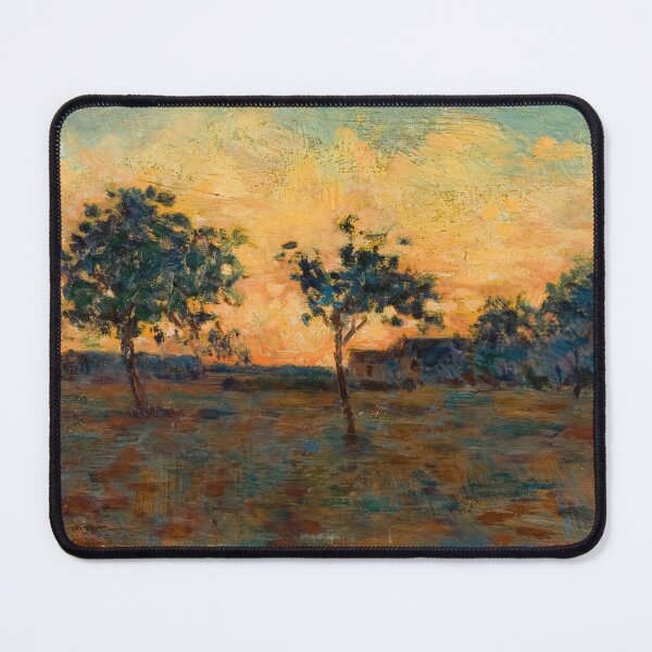 Item preview, Sunset by Georges Seurat: Neo Impressionist Landscape Fine Art Print designed and sold by artofuniverse.