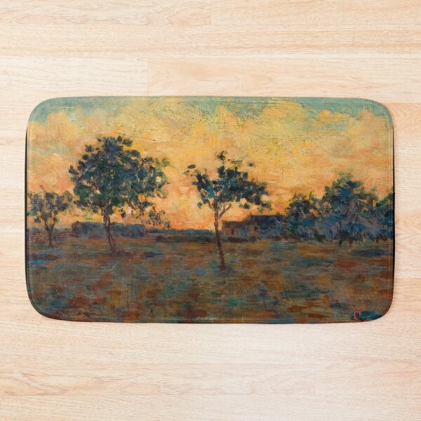 Item preview, Sunset by Georges Seurat: Neo Impressionist Landscape Fine Art Print designed and sold by artofuniverse.