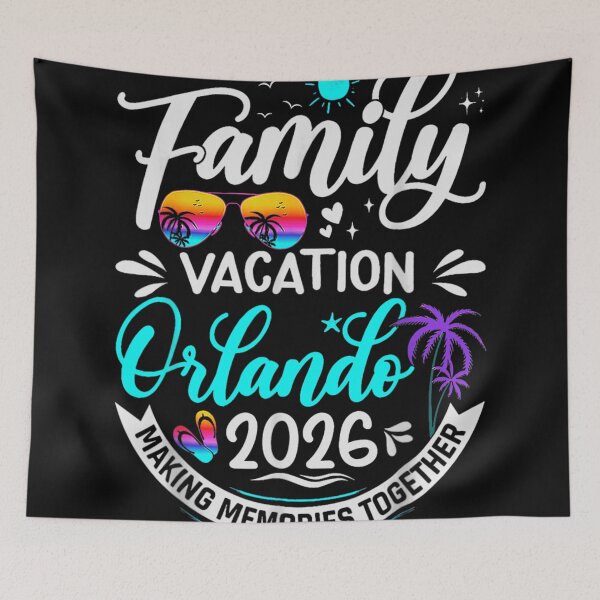 Item preview, Family Vacation Orlando 2026 Making Memories Together Tropical Palm Tree Sunset Trip designed and sold by Daisy Grimes.