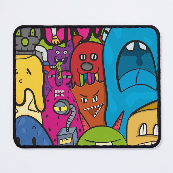 Item preview, Monster Crew Frenzy – Cute Weird Cartoon Gang Illustration designed and sold by Moodie Can boy.