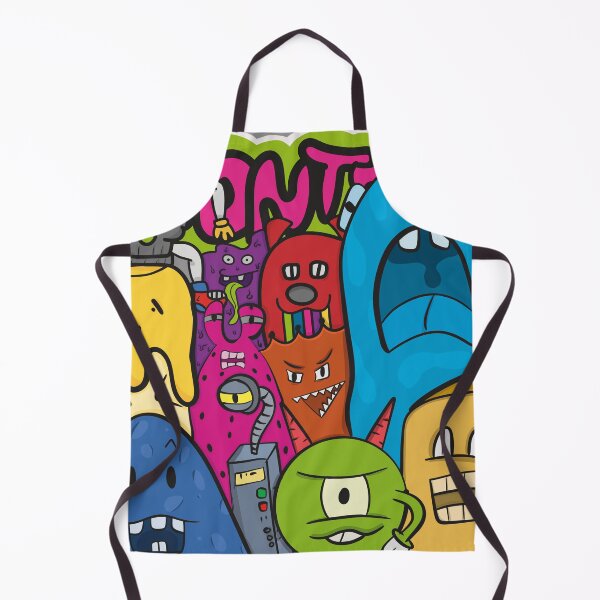 Item preview, Monster Crew Frenzy – Cute Weird Cartoon Gang Illustration designed and sold by Moodie Can boy.