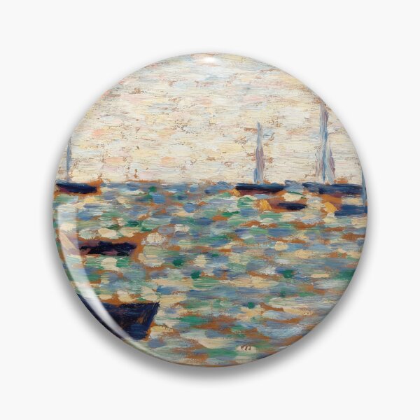 Item preview, The Sea at Grandcamp by Georges Seurat: Neo Impressionist Coastal Poster designed and sold by artofuniverse.