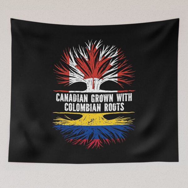 Item preview, Canadian Grown with Colombian Roots Canada Flag designed and sold by CosmoKitsch.