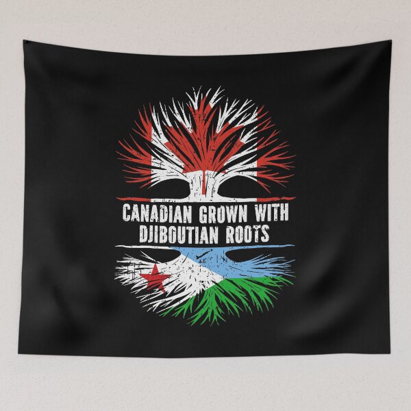 Item preview, Canadian Grown with Djiboutian Roots Canada Flag designed and sold by CosmoKitsch.