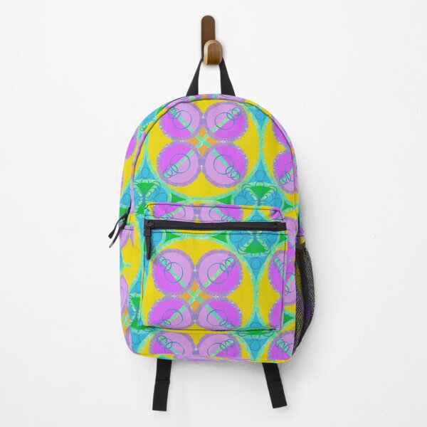 Item preview, Vibrant Floral Geometry Pattern in Yellow and Blue designed and sold by anamariafischer.