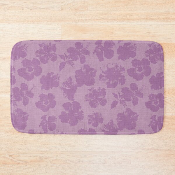 Item preview, Tropical Hibiscus Floral Pattern with Linen Texture - Lavender designed and sold by Brianaidesigns.