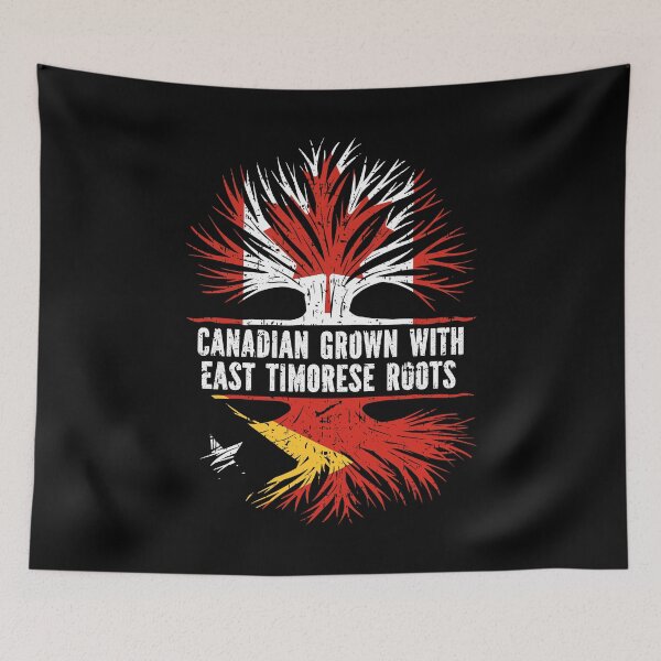 Item preview, Canadian Grown with East Timorese Roots Canada Flag designed and sold by CosmoKitsch.