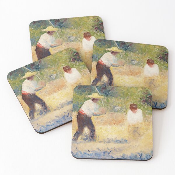 Item preview, The Stone Heap by Georges Seurat: Neo Impressionist Rural Landscape Poster designed and sold by artofuniverse.