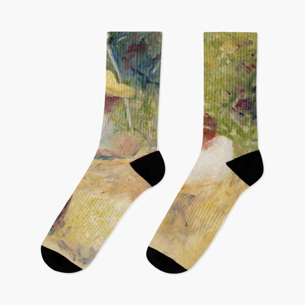 Item preview, The Stone Heap by Georges Seurat: Neo Impressionist Rural Landscape Poster designed and sold by artofuniverse.