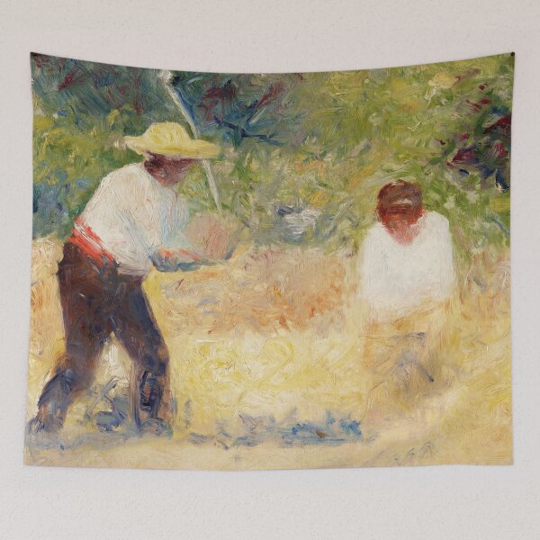 Item preview, The Stone Heap by Georges Seurat: Neo Impressionist Rural Landscape Poster designed and sold by artofuniverse.