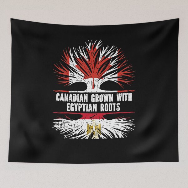 Item preview, Canadian Grown with Egyptian Roots Canada Flag designed and sold by CosmoKitsch.