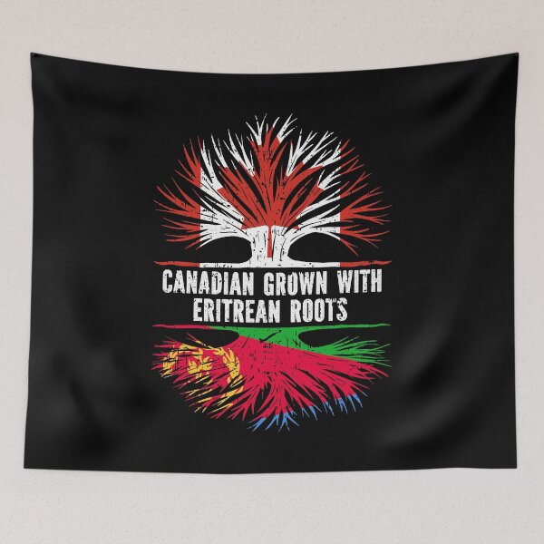 Item preview, Canadian Grown with Eritrean Roots Canada Flag designed and sold by CosmoKitsch.