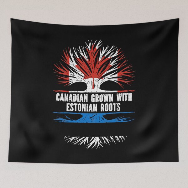 Item preview, Canadian Grown with Estonian Roots Canada Flag designed and sold by CosmoKitsch.