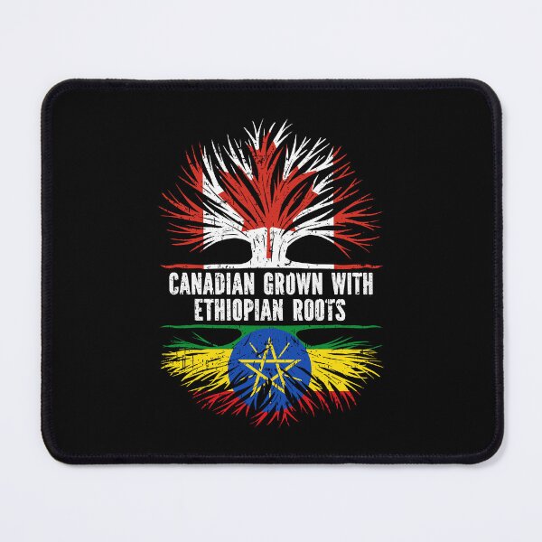Item preview, Canadian Grown with Ethiopian Roots Canada Flag designed and sold by CosmoKitsch.