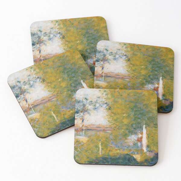 Item preview, The Bridge at Bineau by Georges Seurat: Dreamy Neo Impressionist Landscape Poster designed and sold by artofuniverse.