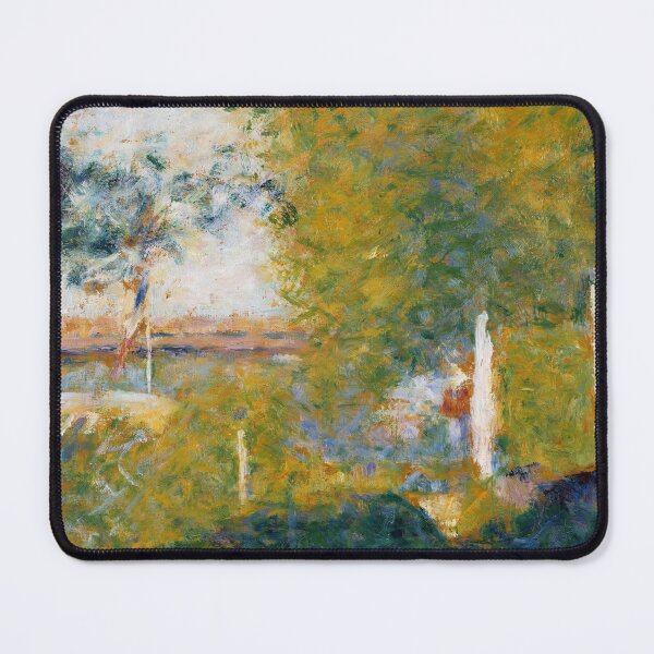 Item preview, The Bridge at Bineau by Georges Seurat: Dreamy Neo Impressionist Landscape Poster designed and sold by artofuniverse.