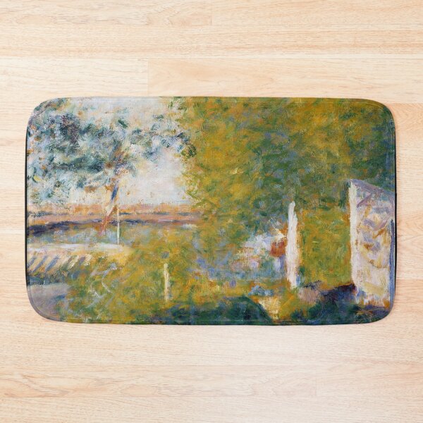 Item preview, The Bridge at Bineau by Georges Seurat: Dreamy Neo Impressionist Landscape Poster designed and sold by artofuniverse.