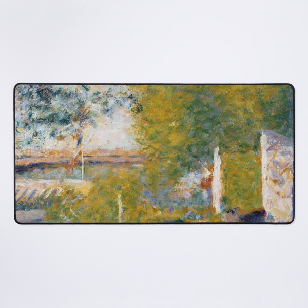 Item preview, The Bridge at Bineau by Georges Seurat: Dreamy Neo Impressionist Landscape Poster designed and sold by artofuniverse.