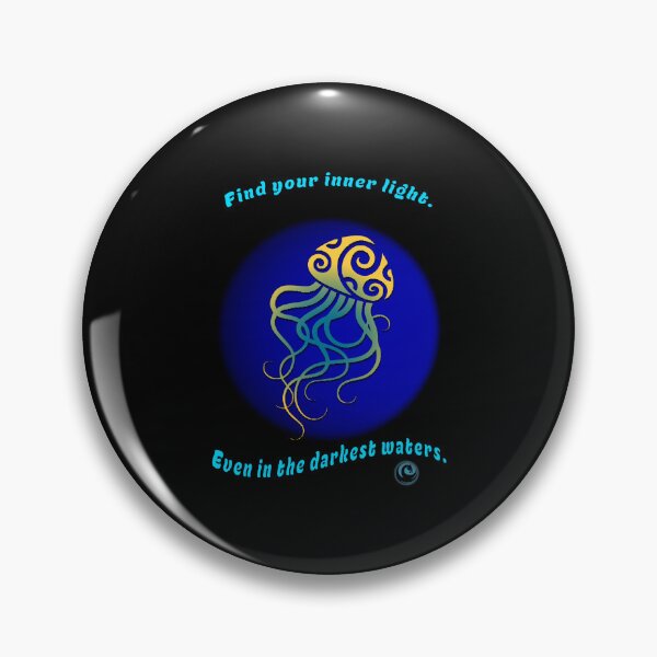 Item preview, Jellyfish Wisdom - Find Your Inner Light – Glowing Jellyfish Design designed and sold by waterdragon0265.