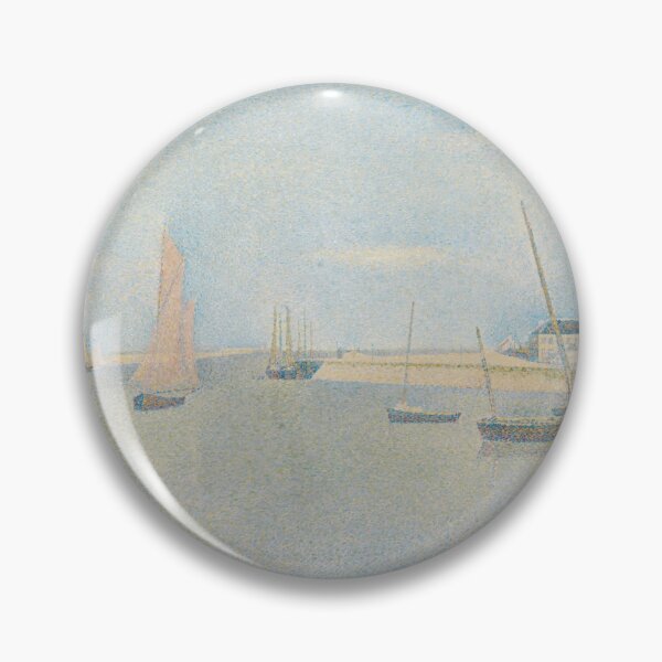 Item preview, The Canal of Gravelines by Georges Seurat: Serene Pointillist Harbor Poster designed and sold by artofuniverse.