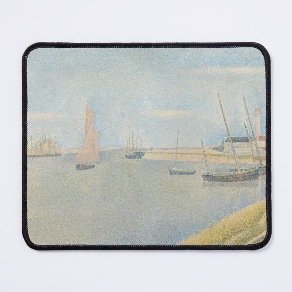Item preview, The Canal of Gravelines by Georges Seurat: Serene Pointillist Harbor Poster designed and sold by artofuniverse.
