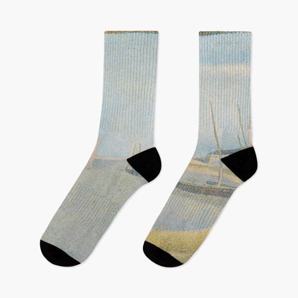Item preview, The Canal of Gravelines by Georges Seurat: Serene Pointillist Harbor Poster designed and sold by artofuniverse.