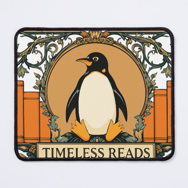 Item preview, Timeless Reads Vintage Penguin Book Lover designed and sold by PixelWaveBD.