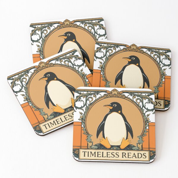 Item preview, Timeless Reads Vintage Penguin Book Lover designed and sold by PixelWaveBD.