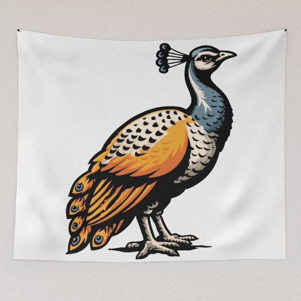 Item preview, Regal Plumage – Stylized Peacock designed and sold by ForeverPrintsOK.