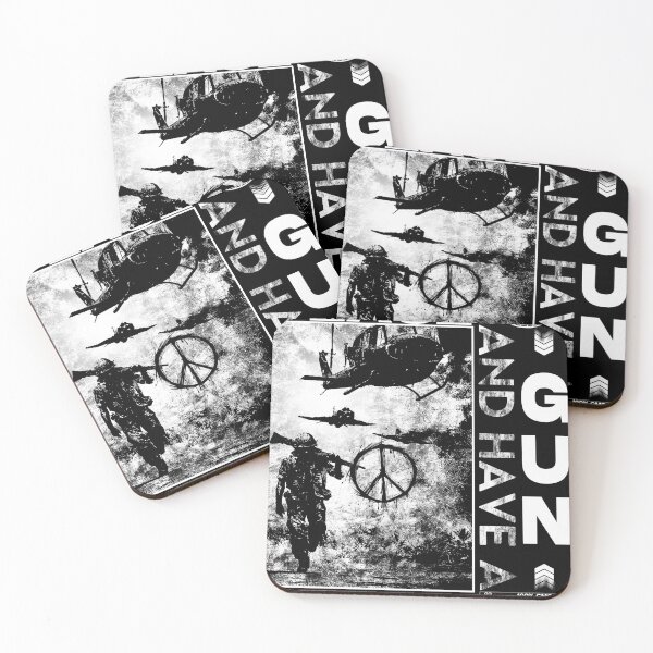 Item preview, Anti War Peace and Gun Brutalist Graphic Art designed and sold by ZekeDigital.