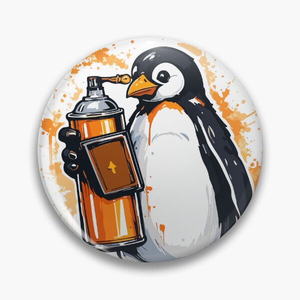 Item preview, Street Art Penguin Graffiti Artist Urban Style designed and sold by PixelWaveBD.