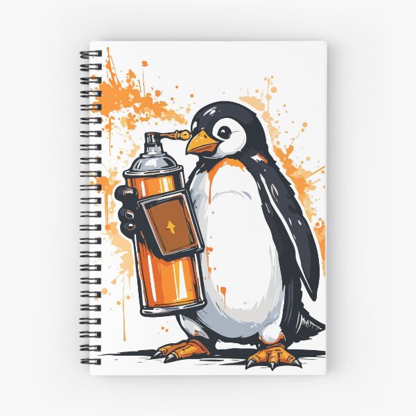 Item preview, Street Art Penguin Graffiti Artist Urban Style designed and sold by PixelWaveBD.