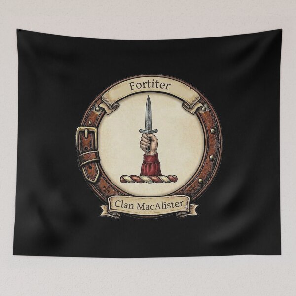 Item preview, Clan MacAlister Crest designed and sold by BagTown Clans.
