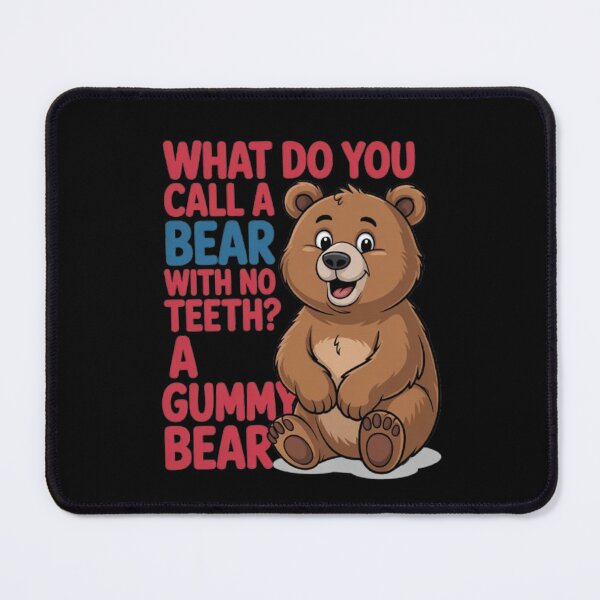 Item preview, Funny Humor What do you call a bear with no teeth? designed and sold by fantasticdesign.