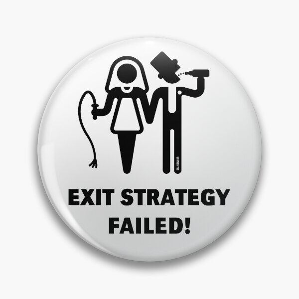 Item preview, Exit Strategy Failed! (Groom / Game Over / Wedding / Black) designed and sold by MrFaulbaum.