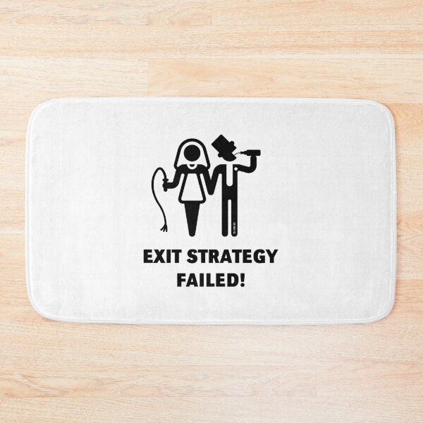 Item preview, Exit Strategy Failed! (Groom / Game Over / Wedding / Black) designed and sold by MrFaulbaum.