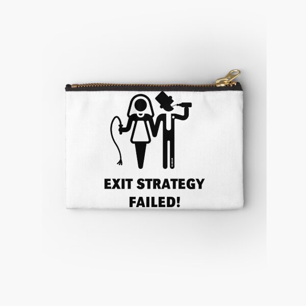 Item preview, Exit Strategy Failed! (Groom / Game Over / Wedding / Black) designed and sold by MrFaulbaum.