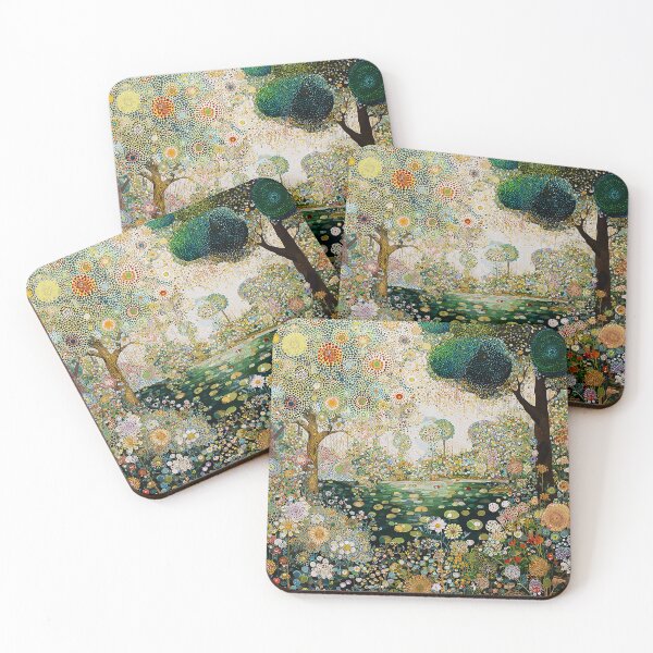 Item preview, Wildflower Garden with Pond and Lily Pads designed and sold by Neika Shimm Designs.