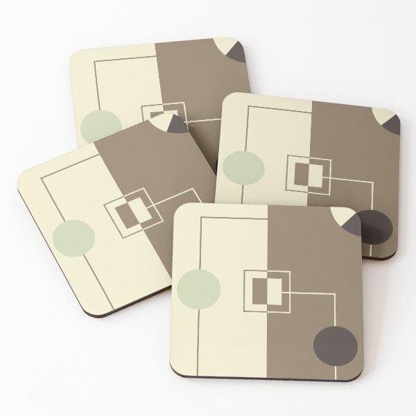 Item preview, The Integration - Minimalist Earth Tone Geometric designed and sold by artdocaj.