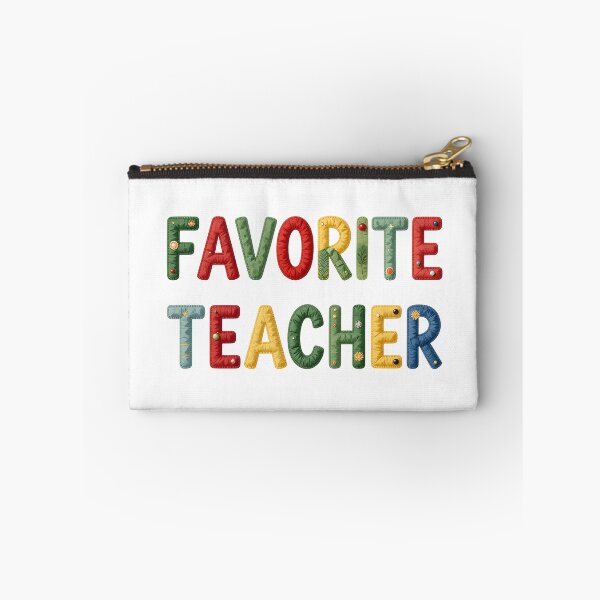Item preview, FAVORITE TEACHER - IN COLORFUL FAUX LETTERING designed and sold by AlexOBrienArt.