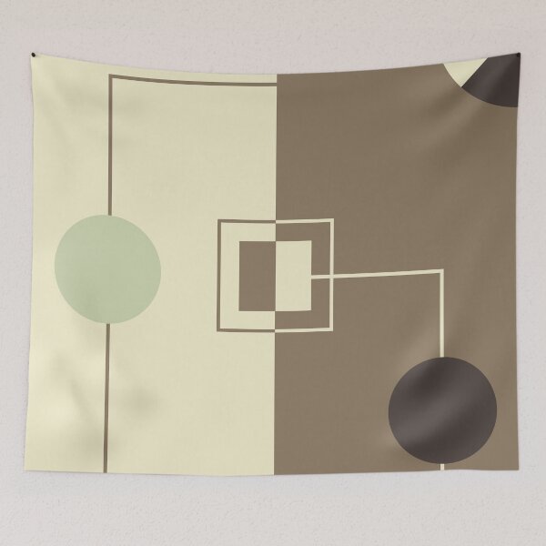 Item preview, The Integration - Minimalist Earth Tone Geometric designed and sold by artdocaj.