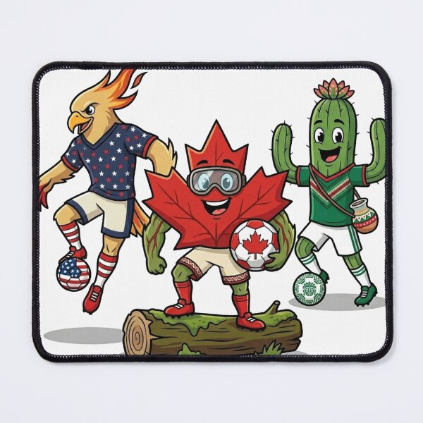 Item preview, North American Soccer Mascots Celebration Art designed and sold by PMTaurus.