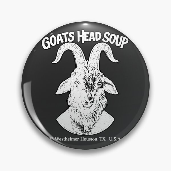 Item preview, Goats Head Soup Houston TX – Vintage Goat Skull Rock Tee Design designed and sold by gahteeriffico.