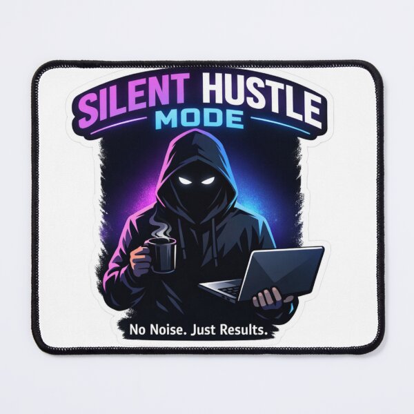 Item preview, Silent Hustle Mode – No Noise Just Results Hoodie Design designed and sold by Astropulsecov.
