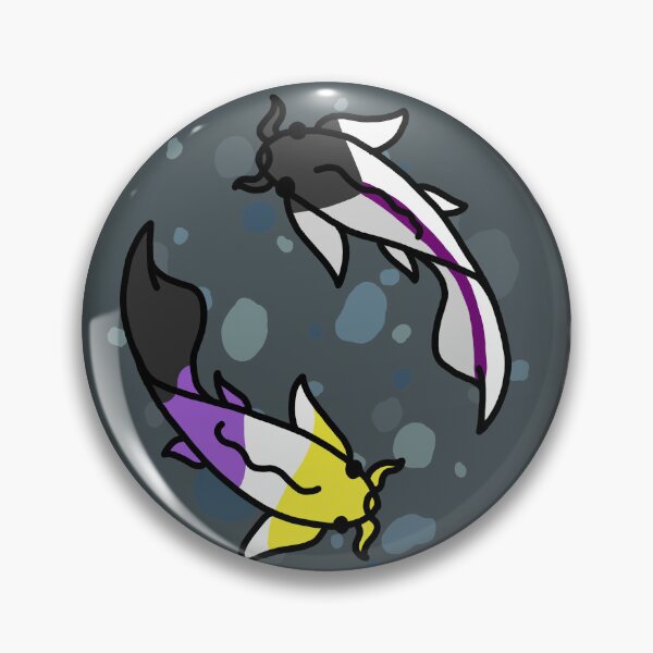 Item preview, Demi Ace and Non-Binary Pride Koi Pond designed and sold by CastleOfDragons.