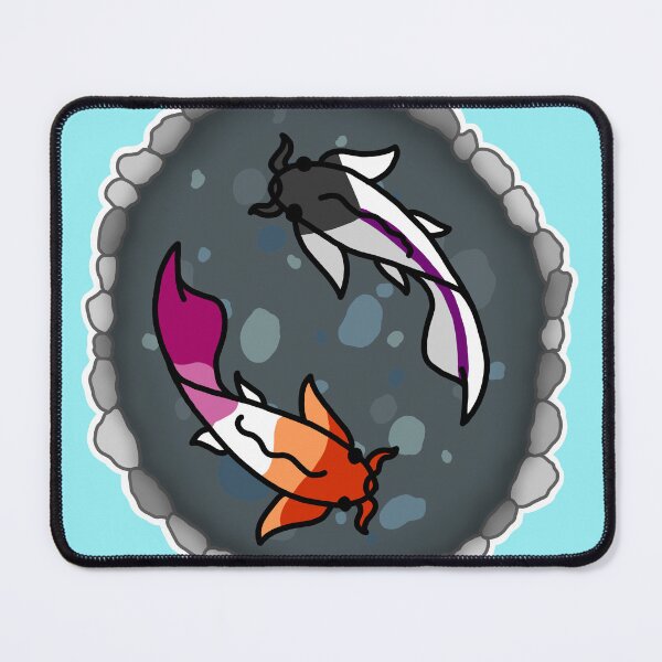 Item preview, Demi Ace and Lesbian Pride Koi Pond designed and sold by CastleOfDragons.