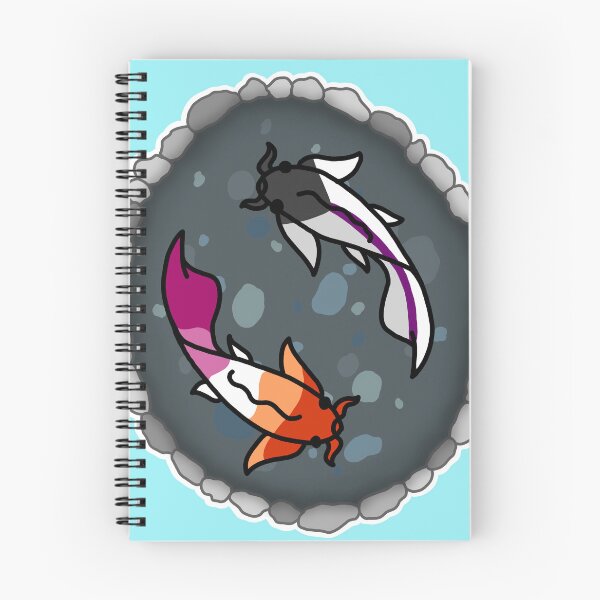 Item preview, Demi Ace and Lesbian Pride Koi Pond designed and sold by CastleOfDragons.