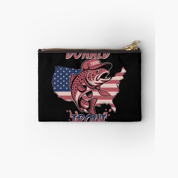 Item preview, Donald Trout Rainbow Trout Fishing, MAGA, USA America Trump Quote designed and sold by KriegerTJ.