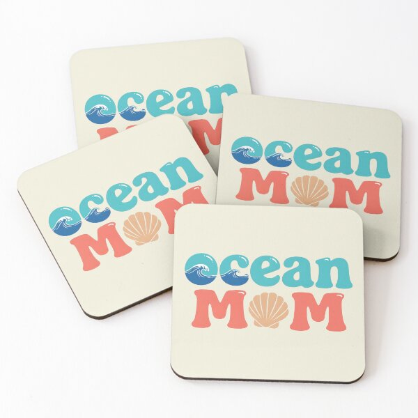 Item preview, Ocean Mom – Minimal Coastal Typography Design designed and sold by Sea Gem.